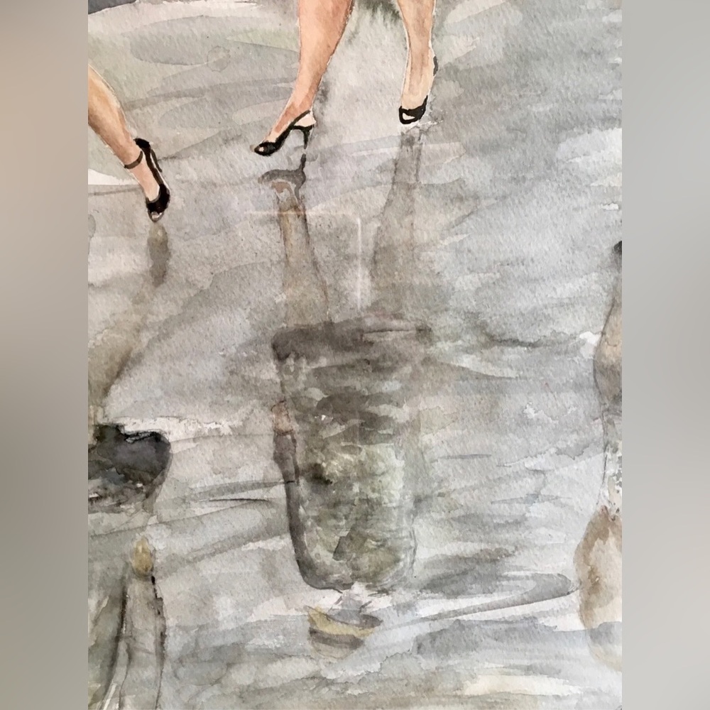 HAND CRAFTED Original watercolor painting by PJones based off KY DERBY photo - Picture 5 of 13